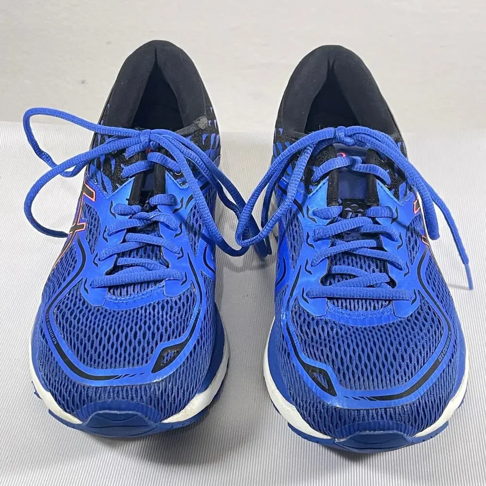 Asics Running Shoes Gel Cumulus 19 Blue Orange Women's Size 9 Sneakers T7B8N